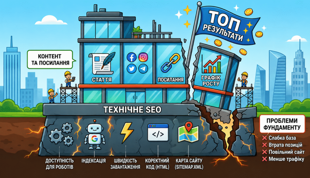 Технічне SEO: чек-лист аудиту, індексація та оптимізація сайту