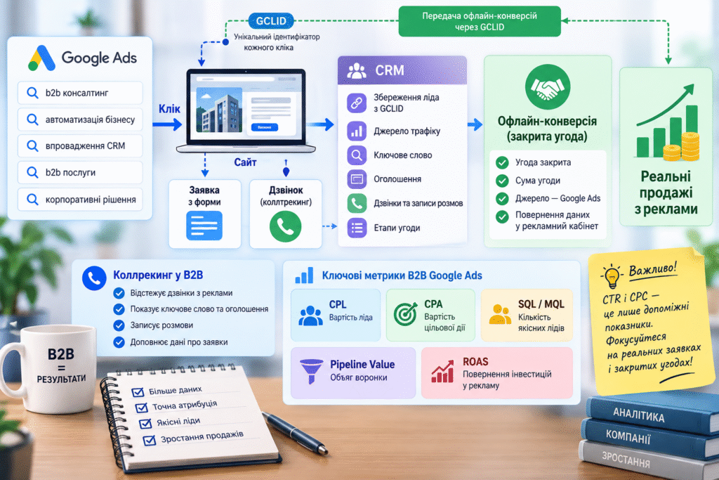 Сквозная аналитика для B2B — как связать клики с реальными сделками