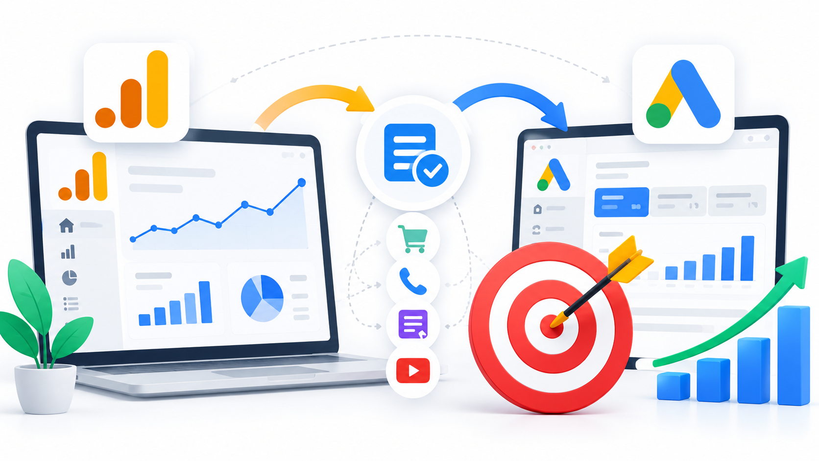 Цели в Google Analytics 4: как настроить конверсии и связать их с Google Ads